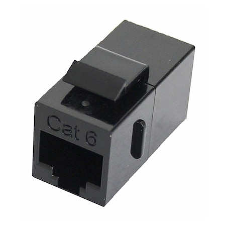Quest Technology International Cat6 Inline Coupler, Rj45, 8P8C - Keystone Insert, Black NKJ-6002
